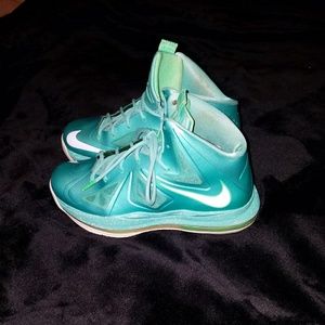 Nike Lebron 10 Teal Sneakers